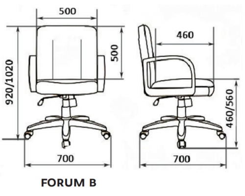 Кресло для руководителя Forum B LX | Форум Б Л Икс (Натуральная кожа)