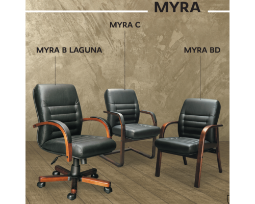 Стул для посетителя Myra C | Мира Ц (Натуральная кожа)