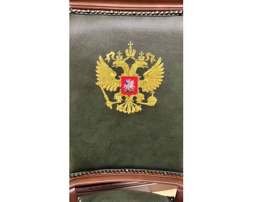 Кресло руководителя Велде ТА 5025 с Гербом РФ (комбинированная кожа/эко) в наличии - продается с шоу рума