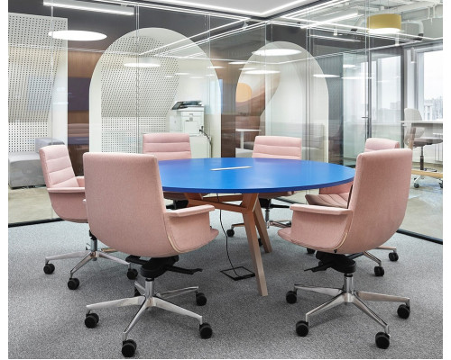 Кресло руководителя Sydney D80 низкая спинка (алюминиевая крестовина)