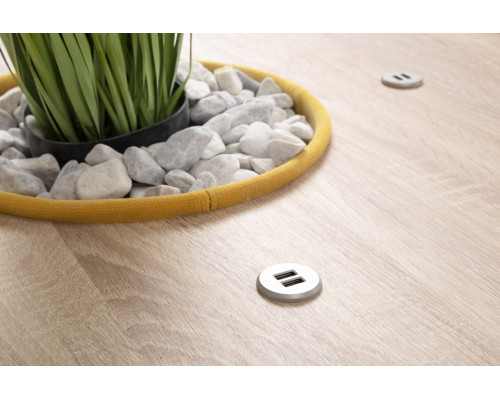 Тумба круглая высокая, с отверстием посередине, 4хUSB розетки Avenue 6.5 Wood